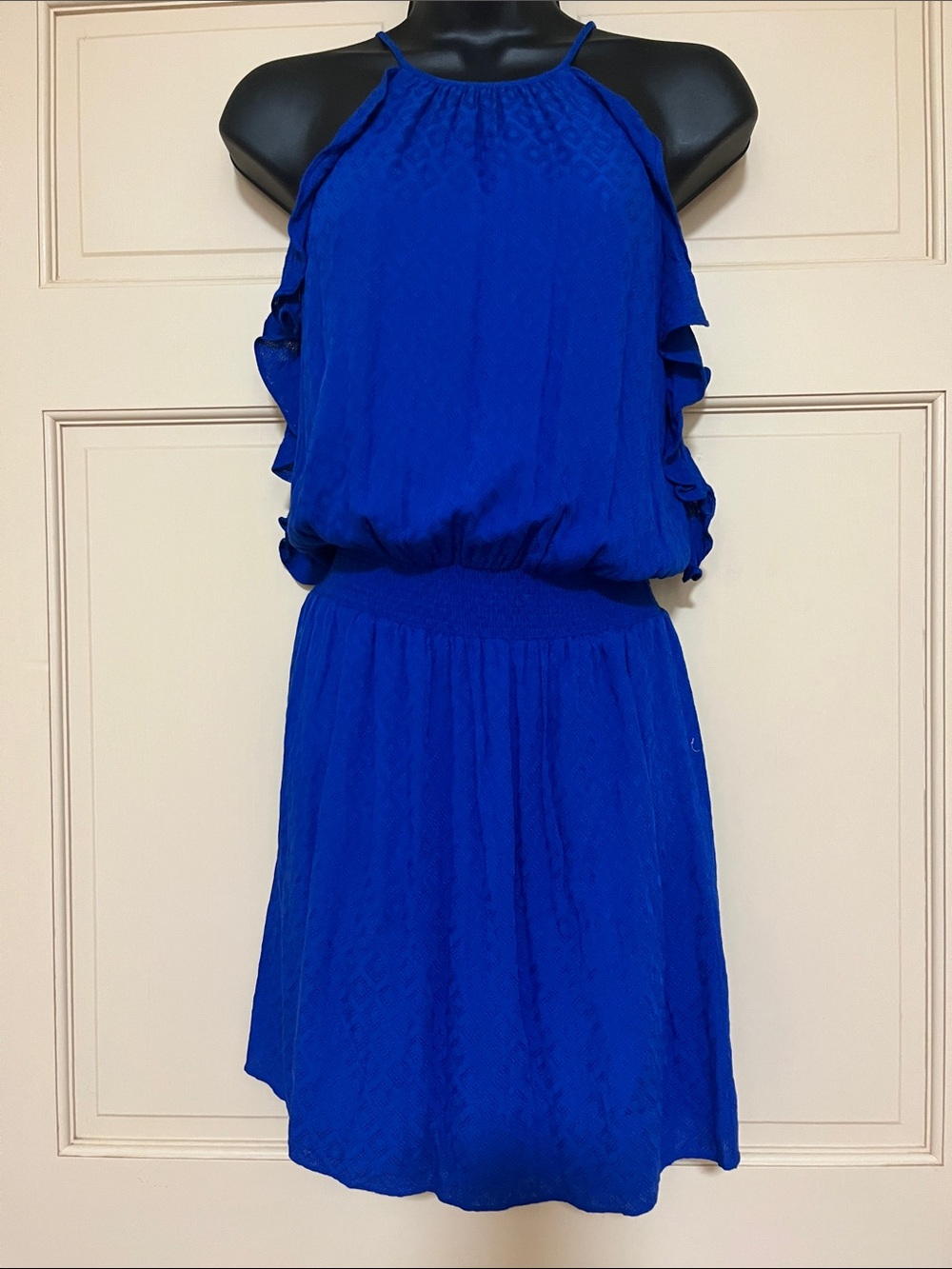 1. State Royal Blue Sleeveless Blouson Dress